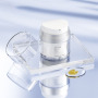 Custom 50ml 100ml Cosmetic Airless Pump Bottle Double Wall Refillable Lotion Cream Container OEM Skincare Packaging
