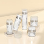 Custom 50ml 100ml Cosmetic Airless Pump Bottle Double Wall Refillable Lotion Cream Container OEM Skincare Packaging