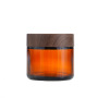 Refillable Glass Cosmetic Cream Jars 10g  with Bamboo Wooden Lids for Lotion Cream  Jar Scrub Cream Sr