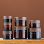 Refillable Glass Cosmetic Cream Jars 10g  with Bamboo Wooden Lids for Lotion Cream  Jar Scrub Cream Sr