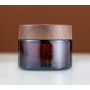 Refillable Glass Cosmetic Cream Jars 10g  with Bamboo Wooden Lids for Lotion Cream  Jar Scrub Cream Sr