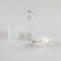 Yuyao Factory 60ml PET Plastic Round Foaming Face Wash Bottle with White Pump Sprayer Cosmetics Foam Pump Bottles