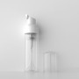 Yuyao Factory 60ml PET Plastic Round Foaming Face Wash Bottle with White Pump Sprayer Cosmetics Foam Pump Bottles