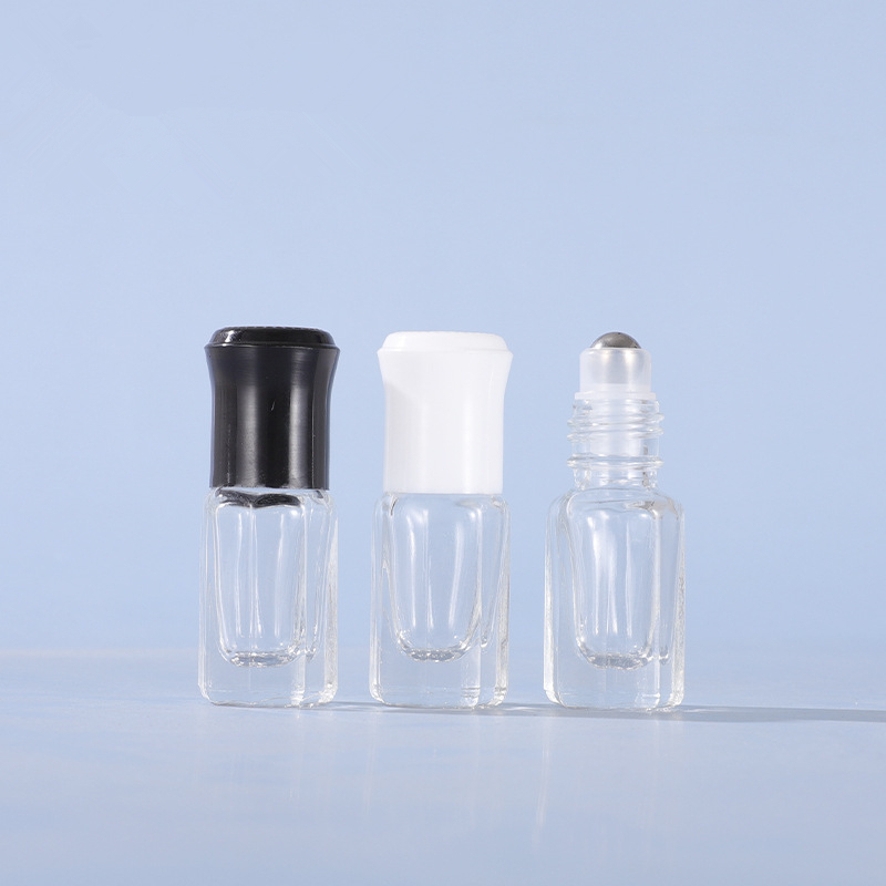Factory Customizable  Cheap 3ml Perfume clear Glass Bottles Roll on Bottles