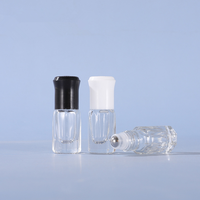 Factory Customizable  Cheap 3ml Perfume clear Glass Bottles Roll on Bottles