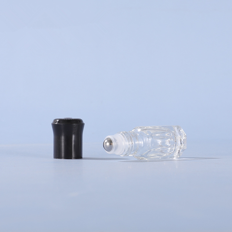 Factory Customizable  Cheap 3ml Perfume clear Glass Bottles Roll on Bottles