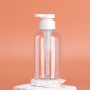 Customizable Eco-Friendly 300ml/500ml Matte Finish Cosmetic Bottles Refillable PET Bottles with Pump with White Lotion Pump