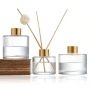 High Quality Clear Round Glass for Reed Diffuser Aromatherapy Bottles 50ml 100ml 120ml 150ml 200ml MOQ 100pcs