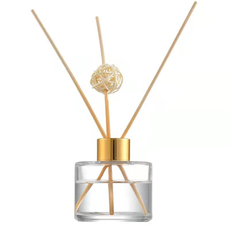 High Quality Clear Round Glass for Reed Diffuser Aromatherapy Bottles 50ml 100ml 120ml 150ml 200ml MOQ 100pcs