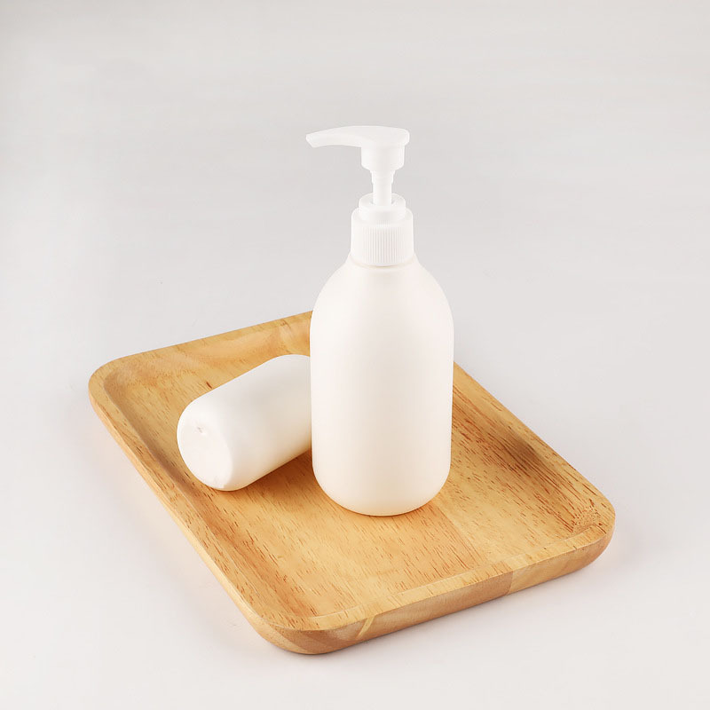 Private Label 200ml White Plastic Cosmetic Pump Bottles for Skincare Cream PE Shampoo Body Wash 150ml Capacity