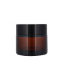 Wholesale 30g 50g 60g 100g 120g 150g 250g Cosmetic Containers Amber Face Cream Glass Jar with Black or Golden Screw Top