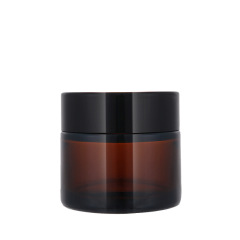 Wholesale 30g 50g 60g 100g 120g 150g 250g Cosmetic Containers Amber Face Cream Glass Jar with Black or Golden Screw Top