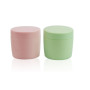 Hot Sale Wholesale Colorful  Empty Round Pink Green PP Plastic Cosmetics Jars 250ml Cosmetic Containers in Stock