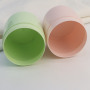 Hot Sale Wholesale Colorful  Empty Round Pink Green PP Plastic Cosmetics Jars 250ml Cosmetic Containers in Stock