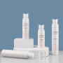 2oz PET White Skincare Sunscreen Container 60ml Cosmetic Toner Press Pump Spray Plastic Bottle Body Spray Bottle