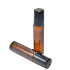 Wholesale 10ml Roller Ball Bottle Amber Glass Roll on Bottles 10ml Essential Oil Perfume Roller Vials with Roller Ball