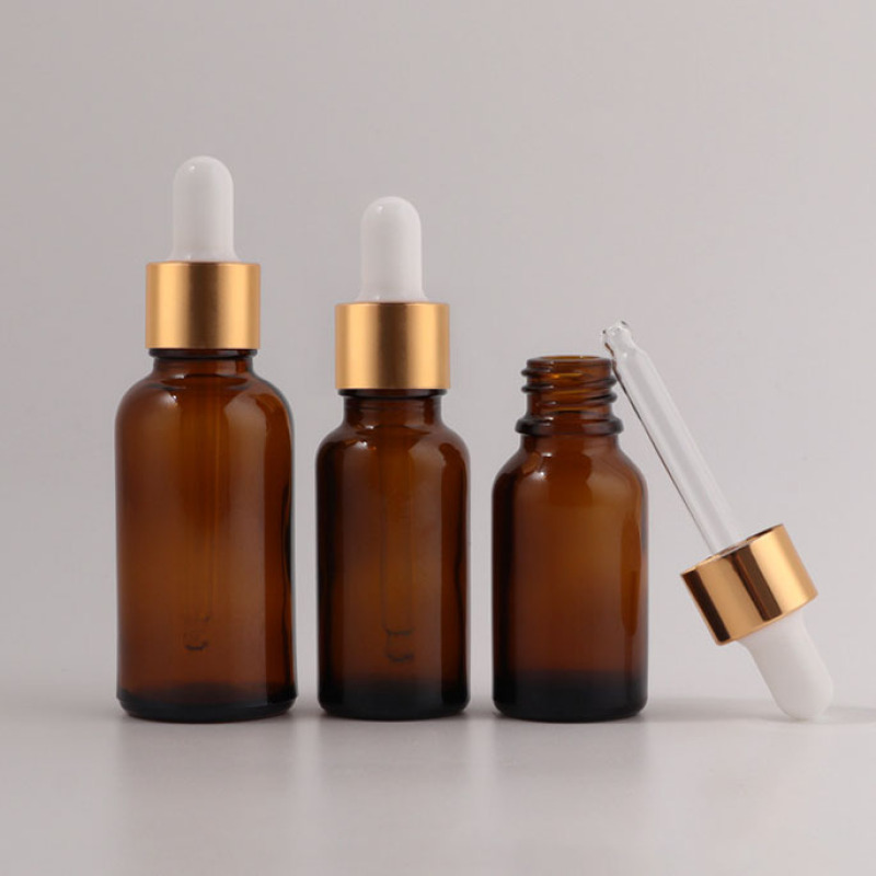 2025 New Year Gift Empty Amber Frosted Black Blue Green Fine Mist Glass Spray Dropper Bottles and Pump 10ml 20ml 30ml 50ml 100ml
