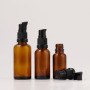 2025 New Year Gift Empty Amber Frosted Black Blue Green Fine Mist Glass Spray Dropper Bottles and Pump 10ml 20ml 30ml 50ml 100ml