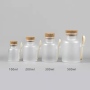 100g 200g 300ml 500ml Empty Matte Plastic Bath Salts Packaging Jar with Wooden Spoon Ready Stock