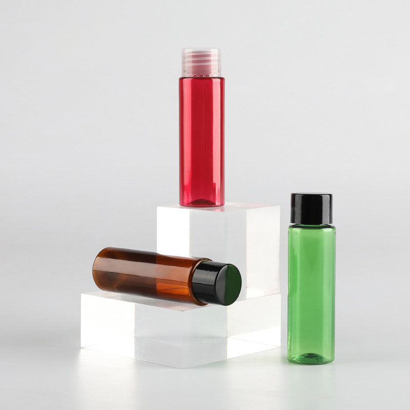 Hot Sale 30ml PET Plastic Small Lotion Bottle Shampoo Cosmetic Squeeze Bottle Packaging with Screw Cap