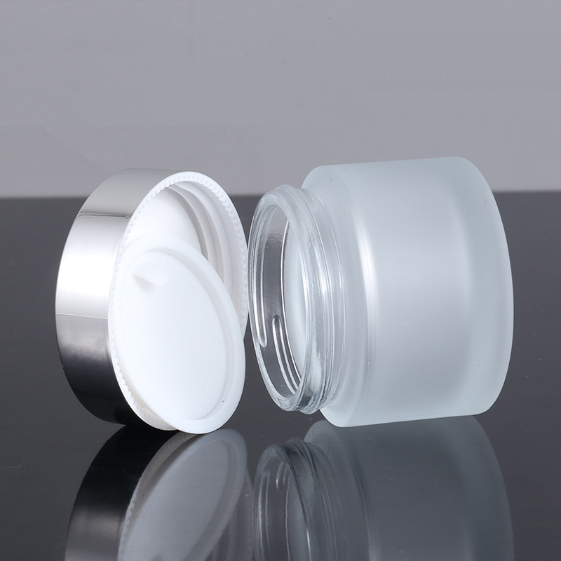 30ml 50ml clear Frosted Jar Cosmetic 50g Glass Jar