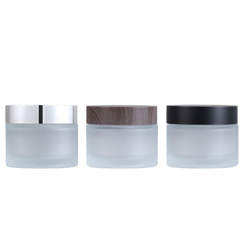 30ml 50ml clear Frosted Jar Cosmetic 50g Glass Jar