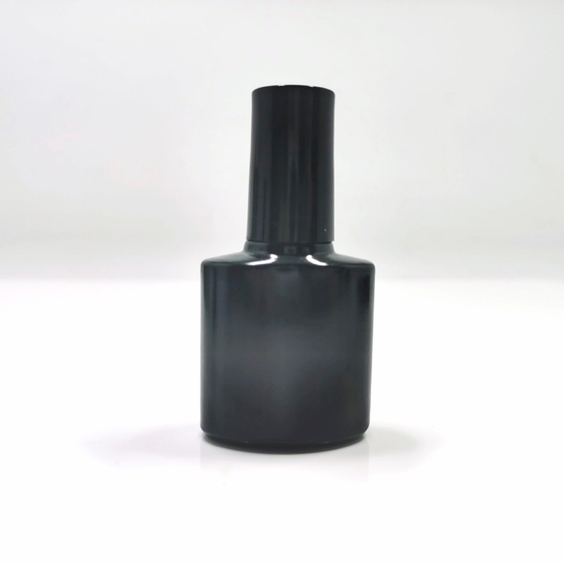 Cosmetic 10ml Black Glass Bottle Small Square Empty Nail Polish Oil