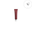 Burgundy tube+slant lipbalm head+clear cap