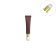 Chocolate color tube+gold vaccum pump head+clear cap