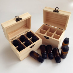 Hot Sale New Style Wooden Essential Oil Storage Box with 6 Slots
