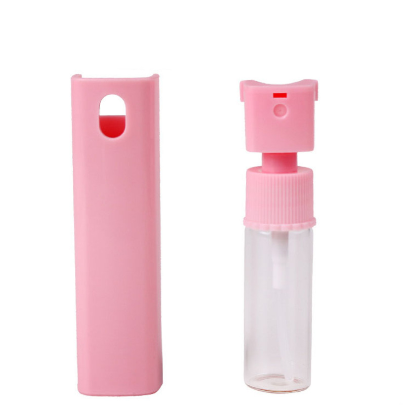 Wholesale Empty Portable Mini Drawer Type pink clear Refillable Glass Travel 10ml Perfume Spray Bottles
