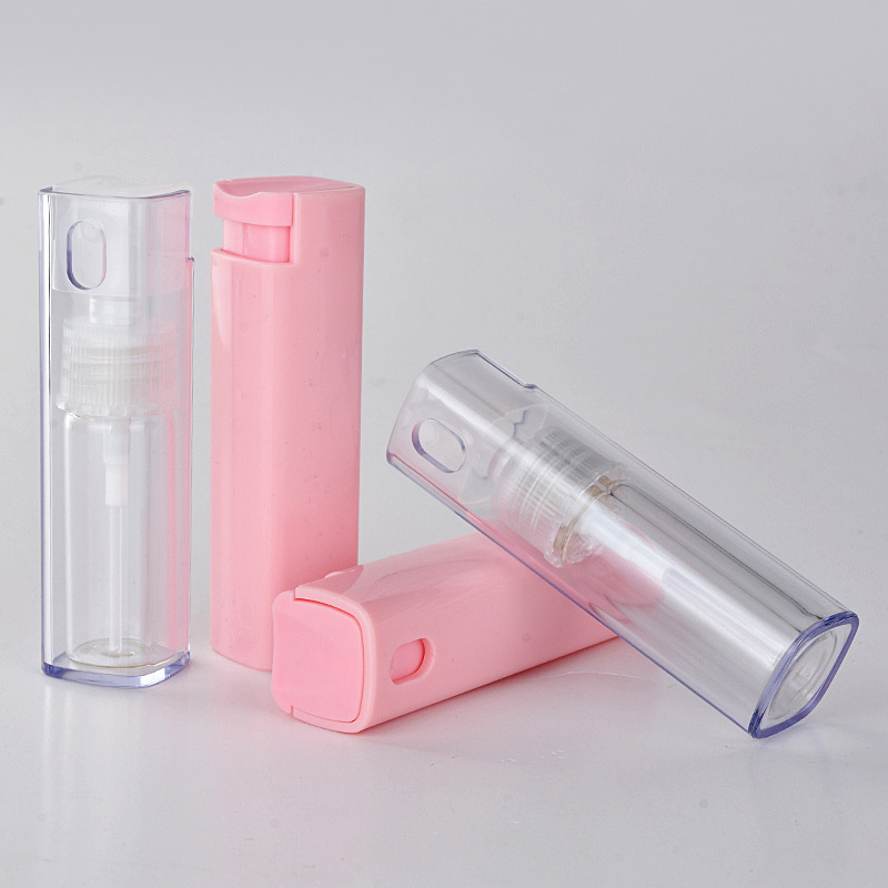 Wholesale Empty Portable Mini Drawer Type pink clear Refillable Glass Travel 10ml Perfume Spray Bottles