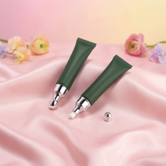 Empty 15ml Matte Green Soft Squeeze Tube with Lip Cap for Lip Gloss Lip Balm Packaging Black Gold Silver White Closure Available