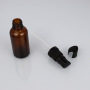 Wholesale 5ml10ml15ml20ml30ml50ml100ml Amber Empty Luxury Lotion Glass Bottle with Black Plastic Pump