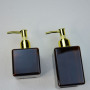 Skincare Packaging 250ml 350ml square Lotion Bottles Luxury Lotion Bottle Hair Conditioner Shampoo Bottle Gold Pump Silver