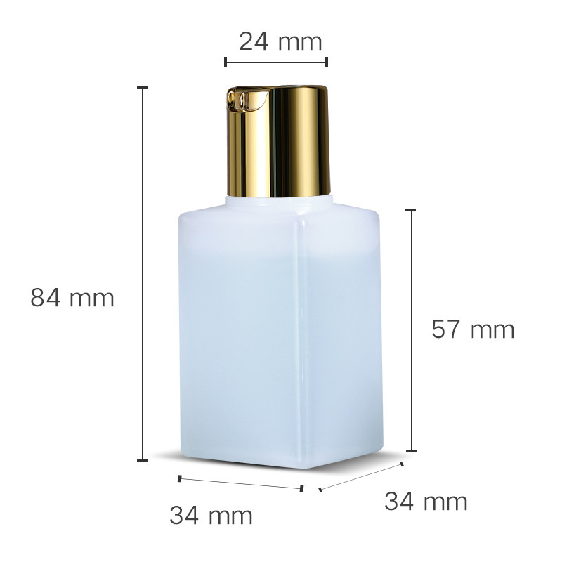 50ml 100ml Hot Sale in Stock PE Plastic Empty  Bottles with Electrogilding Caps