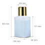 50ml 100ml Hot Sale in Stock PE Plastic Empty  Bottles with Electrogilding Caps