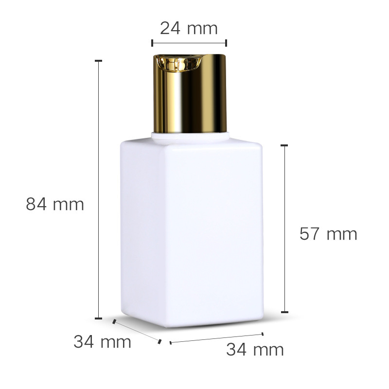 50ml 100ml Hot Sale in Stock PE Plastic Empty  Bottles with Electrogilding Caps