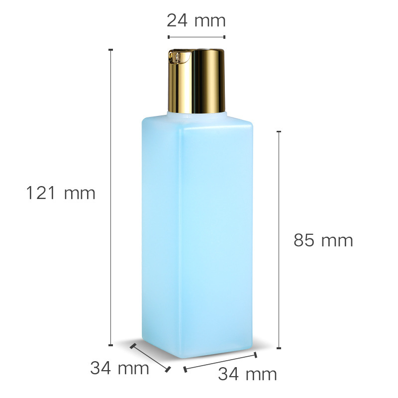 50ml 100ml Hot Sale in Stock PE Plastic Empty  Bottles with Electrogilding Caps
