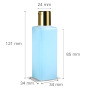 50ml 100ml Hot Sale in Stock PE Plastic Empty  Bottles with Electrogilding Caps