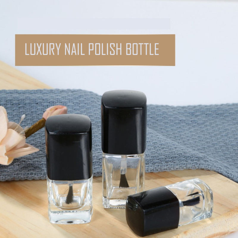 7.5ml Square Empty Nail Gel Polish Bottle for Nail Polish Oil Use