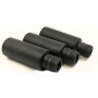 High-End 4ml Black Frosted Glass Roll-on Bottle for Skin Care Serum Empty with Screw Cap MOQ 100pcs