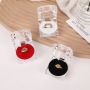 Clear Crystal Jewelry Case Travel Cosmetic Storage Trinket Box Plastic Ring Display Case Gift Wrap for Ring Pendant Storage