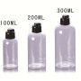100ml 200ml 300ml Clear Amber Facial Cleanser Shampoo Plastic Pet Boston Shape Bottle for Packaging