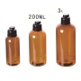100ml 200ml 300ml Clear Amber Facial Cleanser Shampoo Plastic Pet Boston Shape Bottle for Packaging