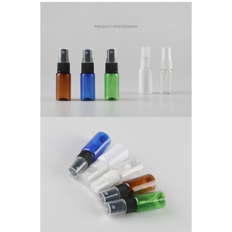 Portable PET Plastic Empty Cosmetic Skincare Lotion Dispenser Container 15ml Mini Cute Serum Toner Spray Bottles