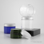 8oz PET Transparent Plastic Jar with Aluminum Screw Cap Empty Jars for Creams 250 ml Round Cream Jar