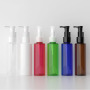 Empty 100ml Flat Shoulder PET Plastic Lotion Bottle with Pump Skincare Packaging