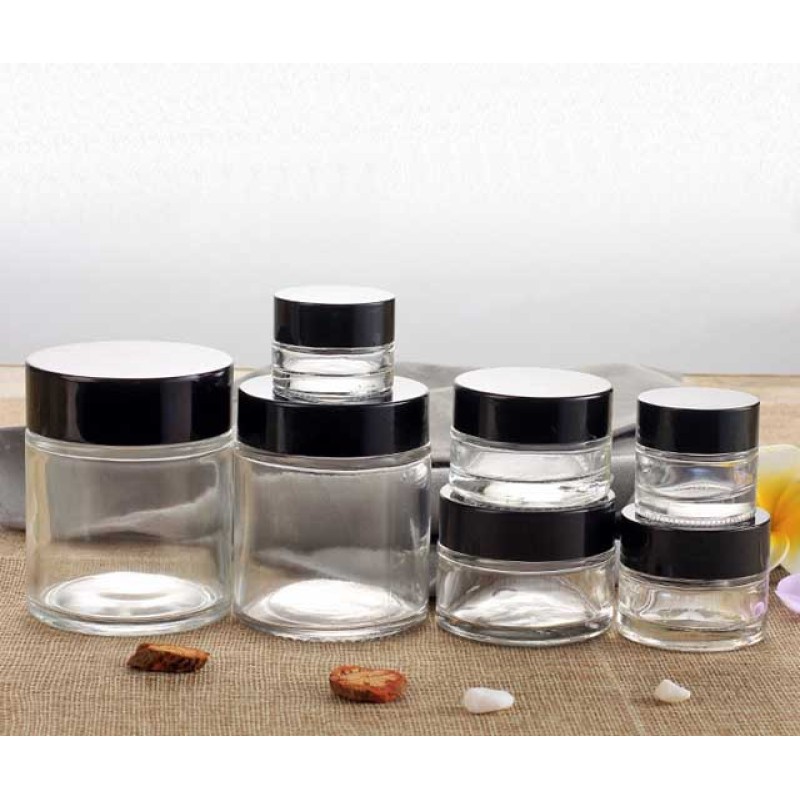 5G 10G 20G 30G 50G  clear Empty Glass Cosmetic Containers