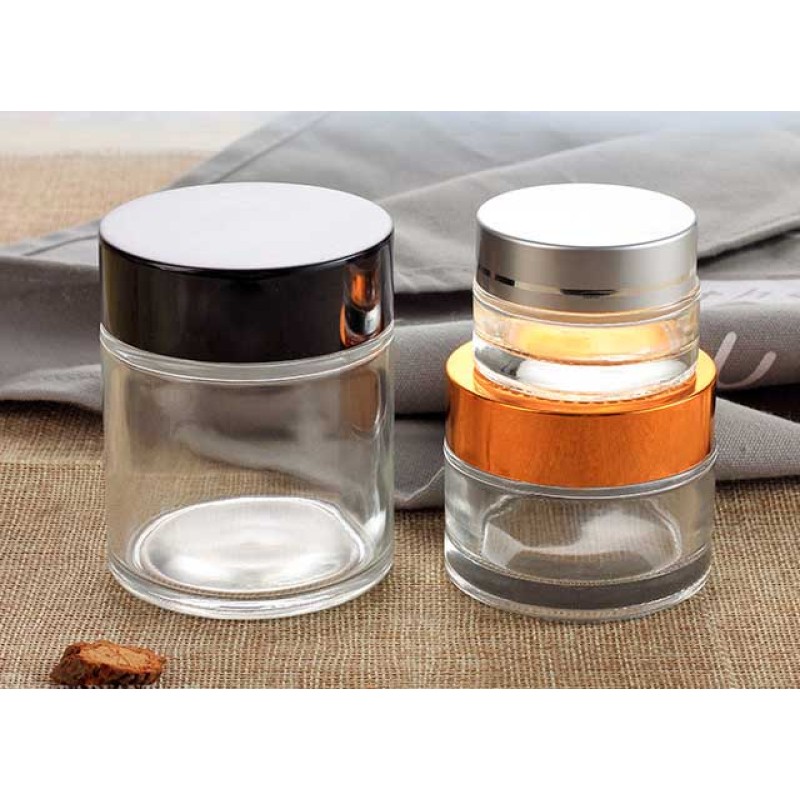 5G 10G 20G 30G 50G  clear Empty Glass Cosmetic Containers